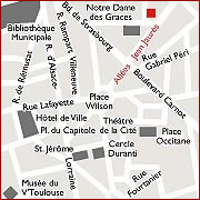 Access Map to Grand Hotel les Capitouls