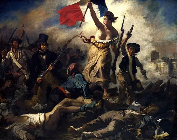 La libertad guiando al pueblo, Eugène Delacroix