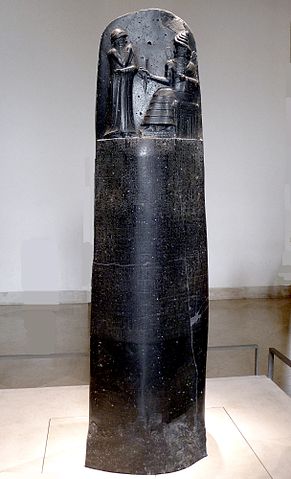 Die Stele des Kodex von Hammurabi