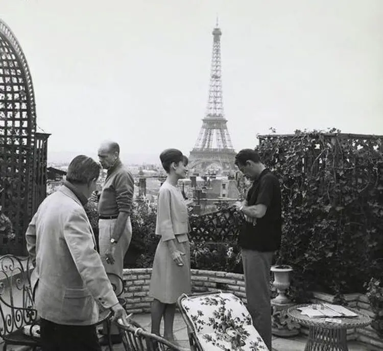 Audrey Hepburn in the Hotel Raphael