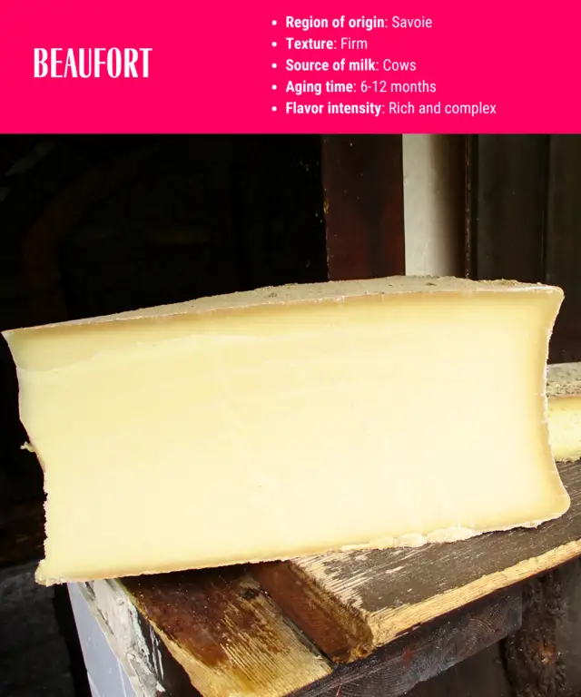 description of beaufort cheese