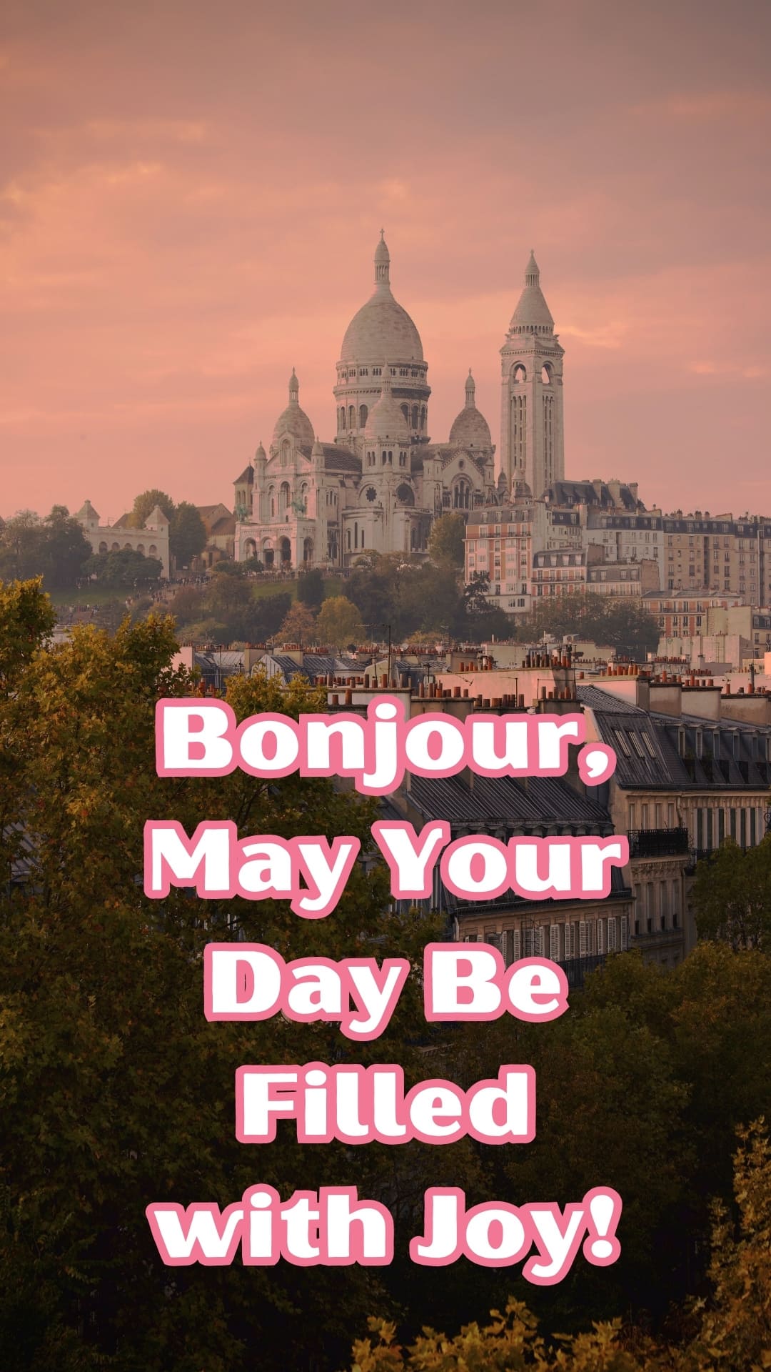 bonjour paris message