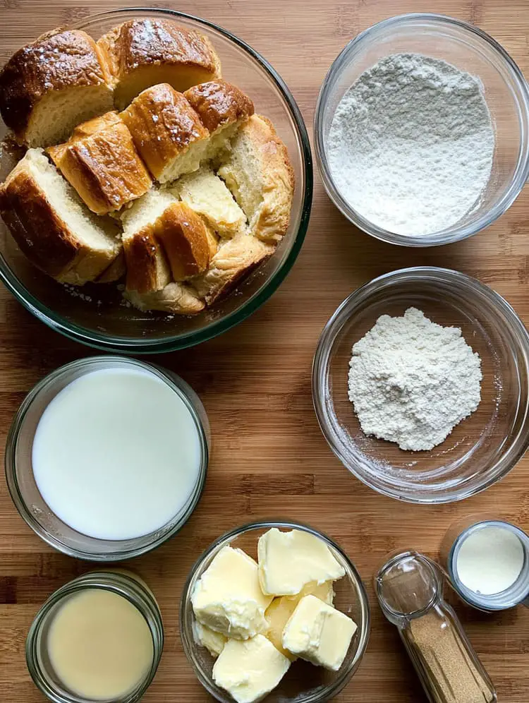 Brioche French Toast ingredients