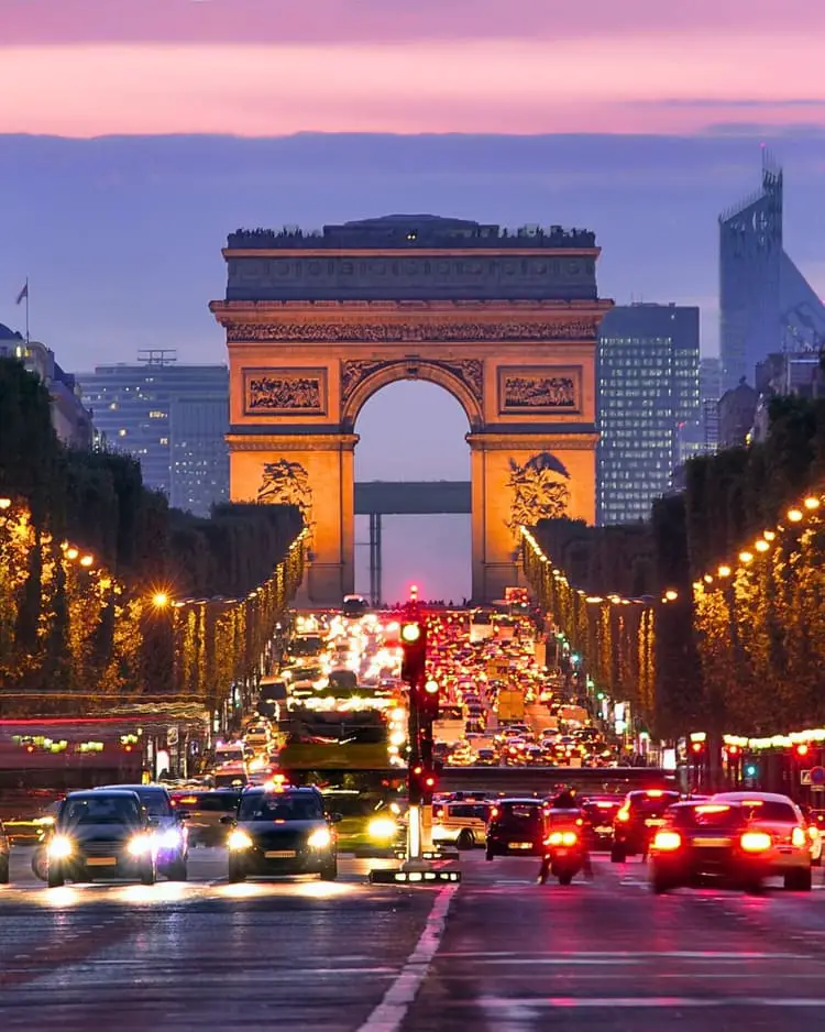 champs elysees night