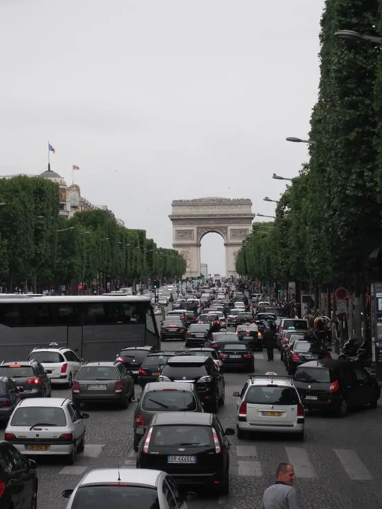 champs elysees trafic