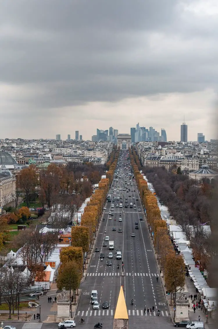 champs elysees view