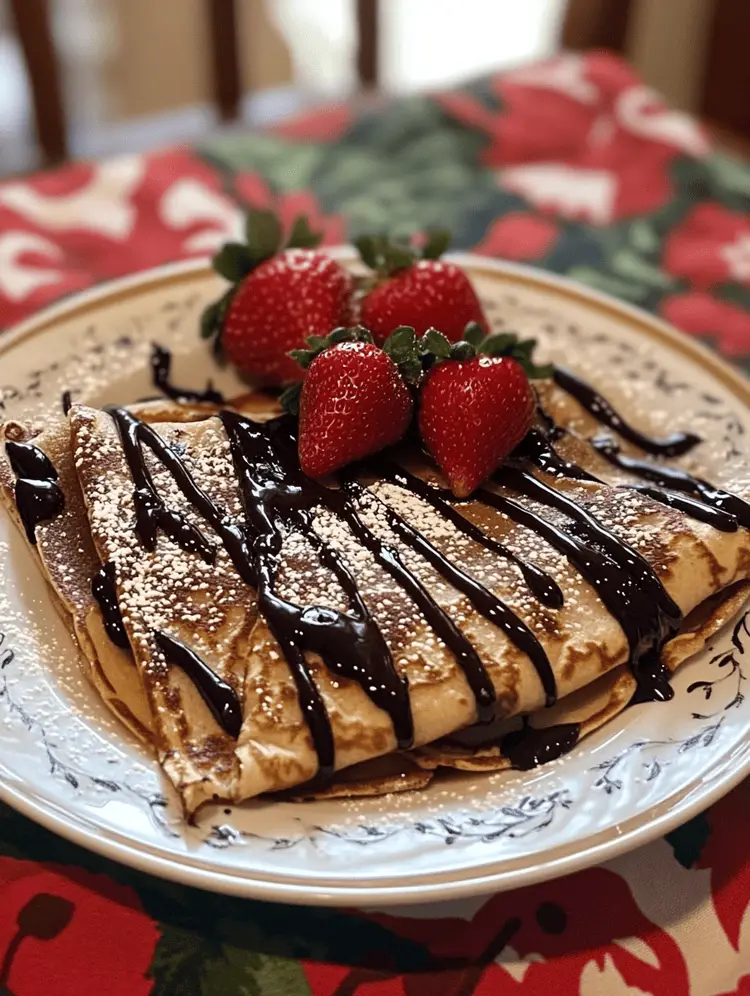 crepes nutella strawberry