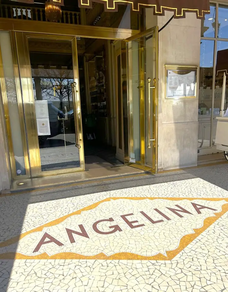 The entrance of the café