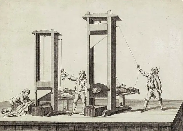 a guillotine 
