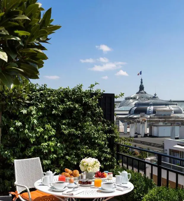 Breakfast on the balcony