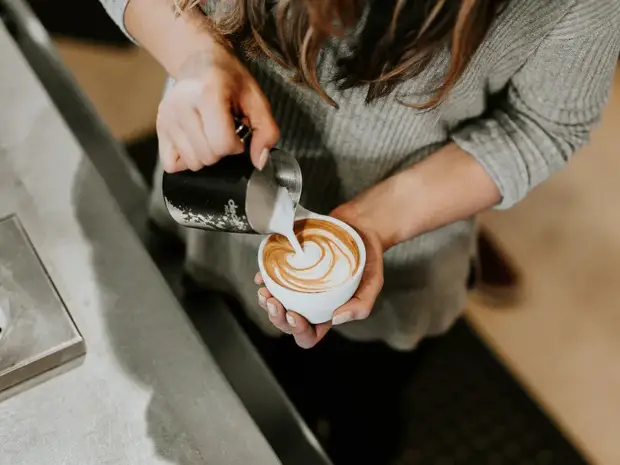 woman and coffee