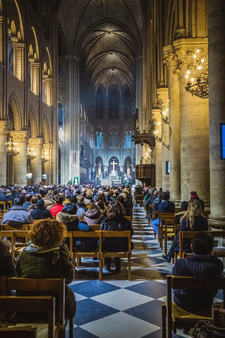 Notre-Dame from the inside