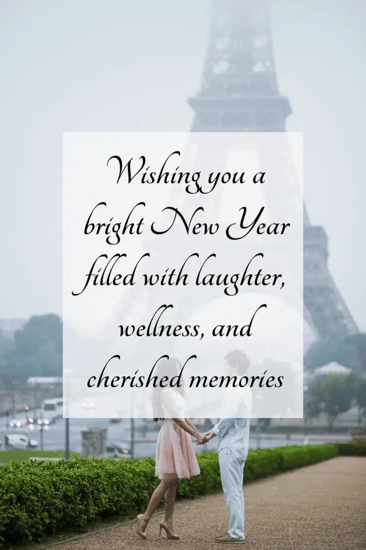 new year wishes message - paris inspiration