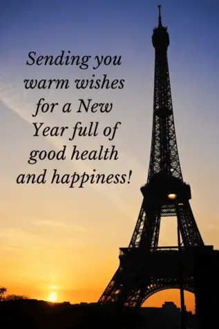 new year wishes message - paris inspiration