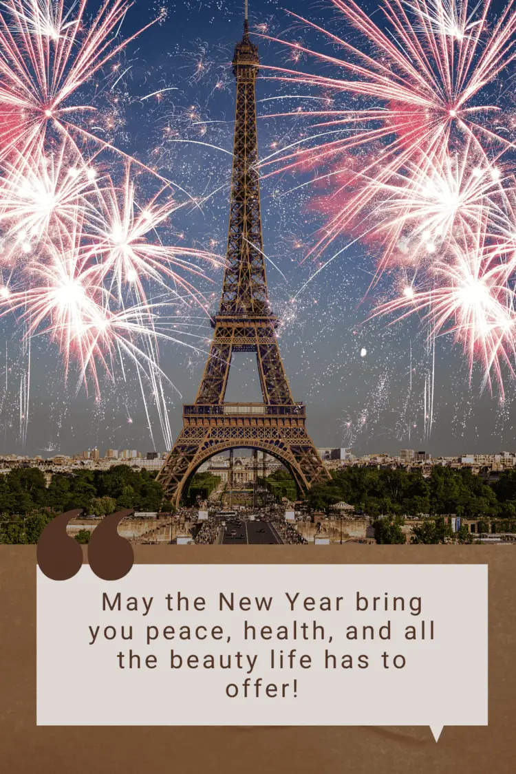 new year wishes message - paris inspiration