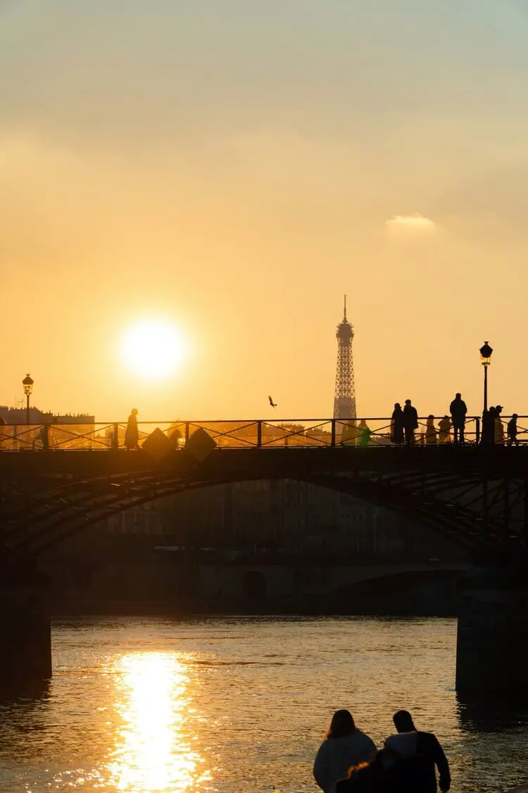 paris seine sunset