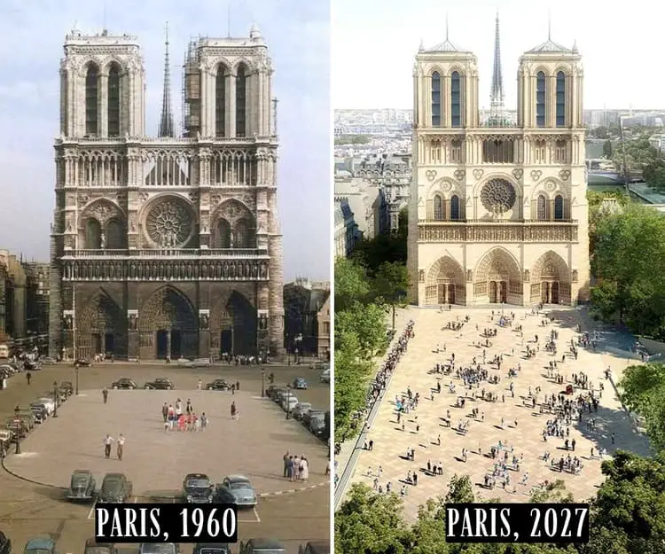 Notre-Dame de Paris forecourt