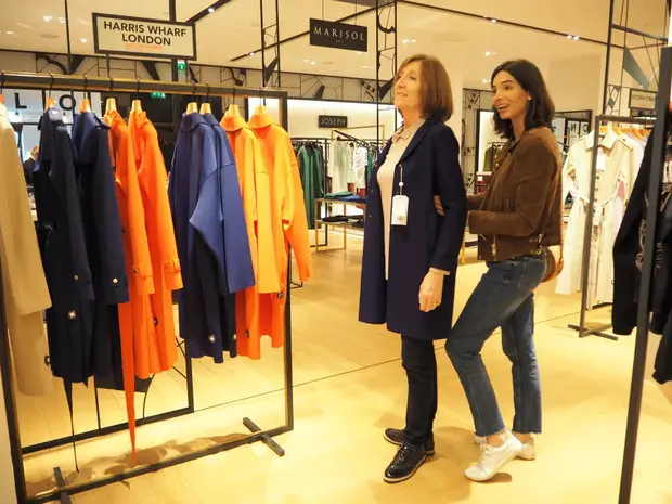 two women in a shop