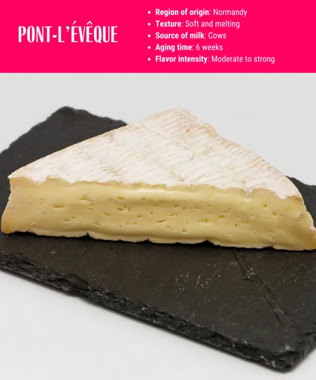 description of pont l'évêque cheese