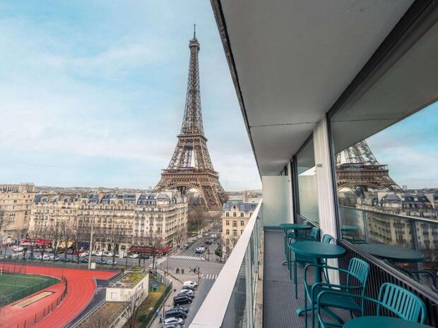 View on the Eiffel Tower