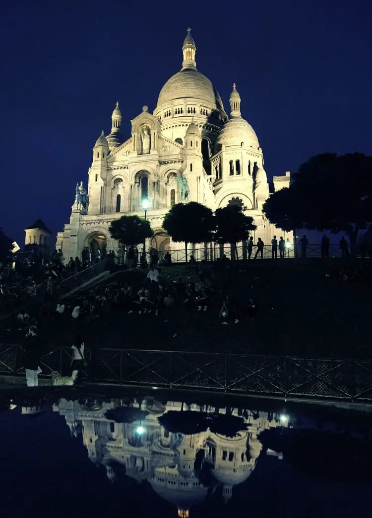 sacre coeur night