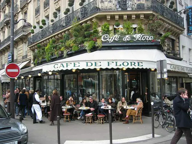 cafe terrace during winter