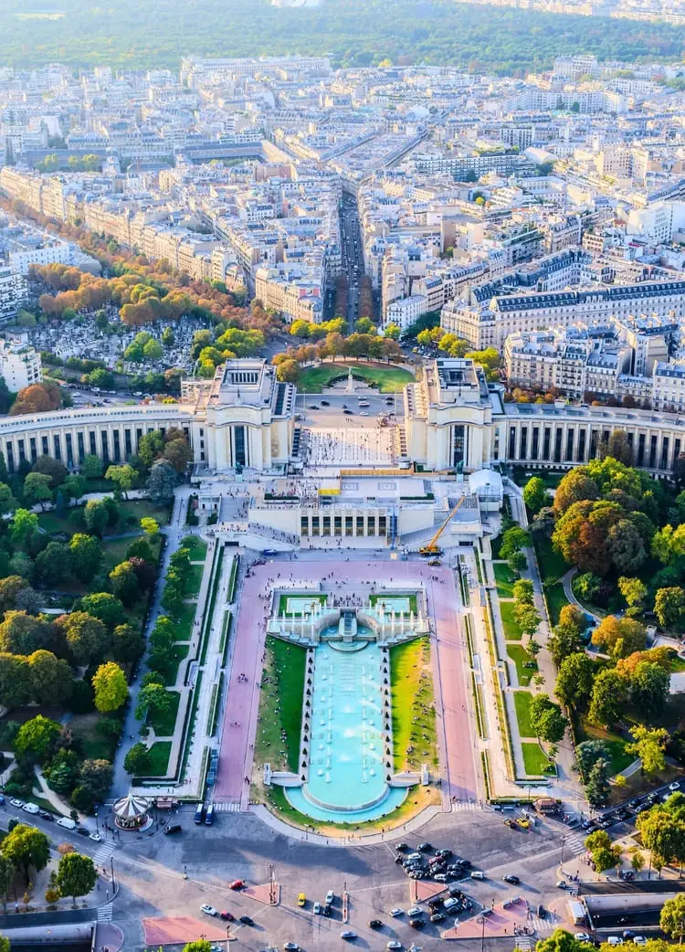 View from the the Eiffel Tower