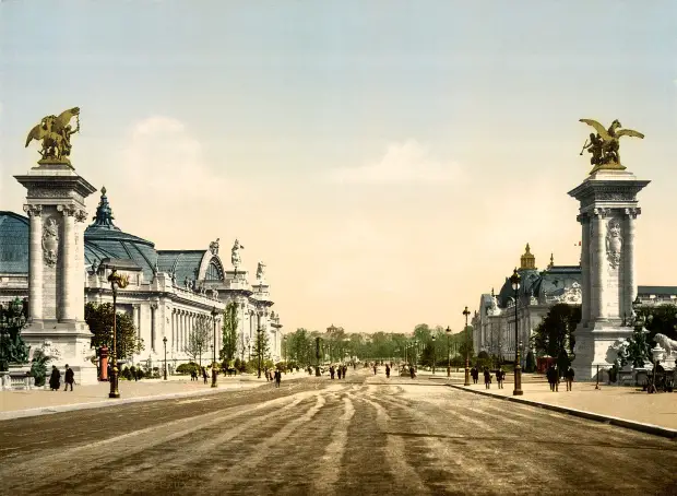 the Petit and the Grand Palais for the 1900 Paris Exposition