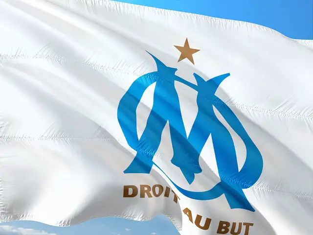 drapeau de l'équipe de foot marseillaise