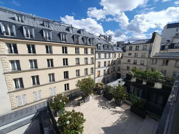 La terrasse de l'hôtel