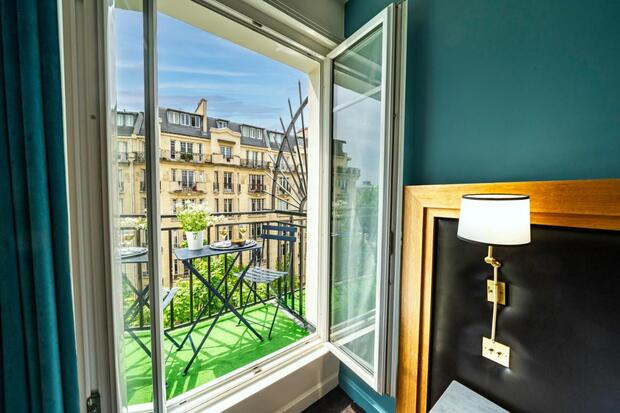 Le balcon vu depuis la chambre