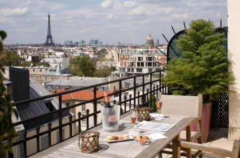 Balcon Le Littré petit déjeuner